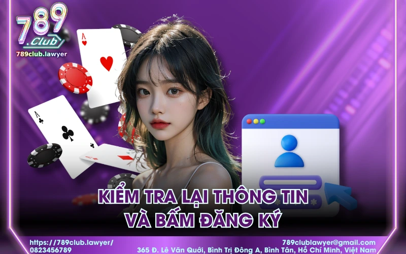 Kiểm tra lại thông tin và bấm “Sign up”